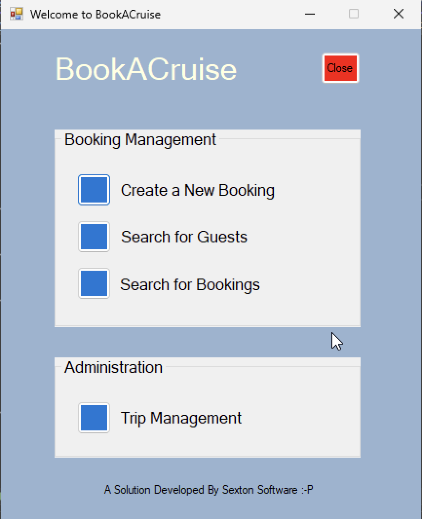 Cruise Booking Management System